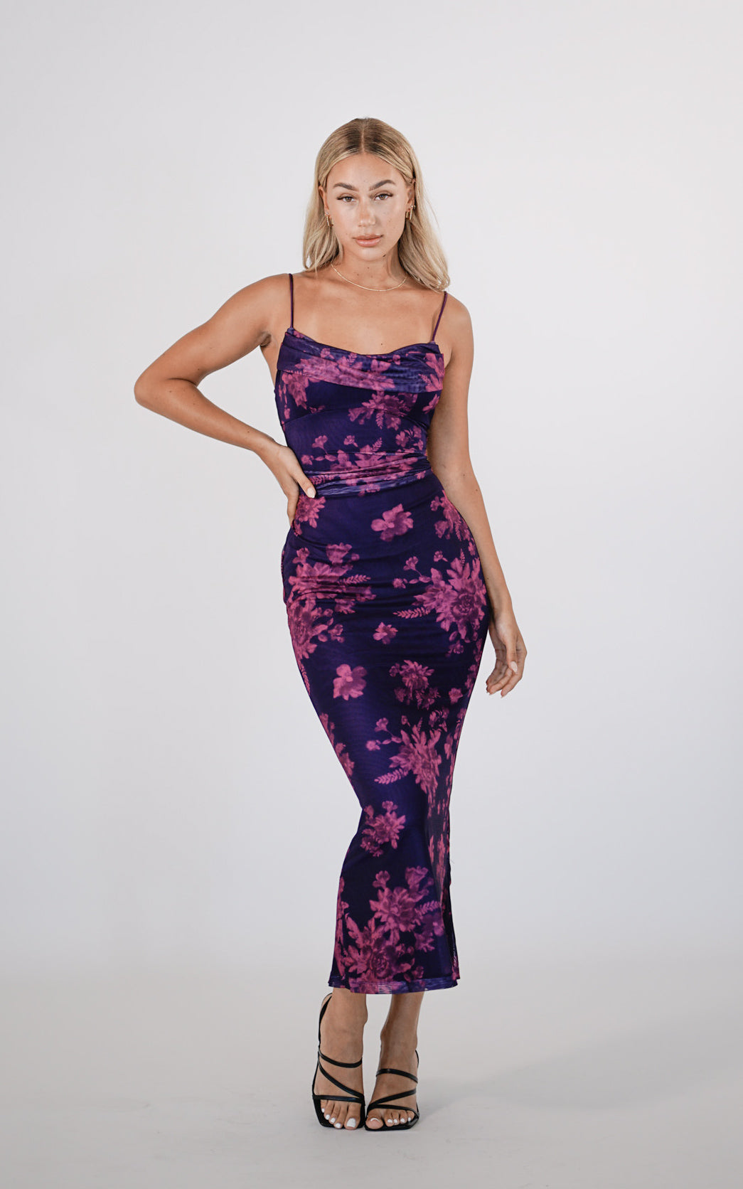Blossom Maxi Dress - Grape  GEMMACHIC
