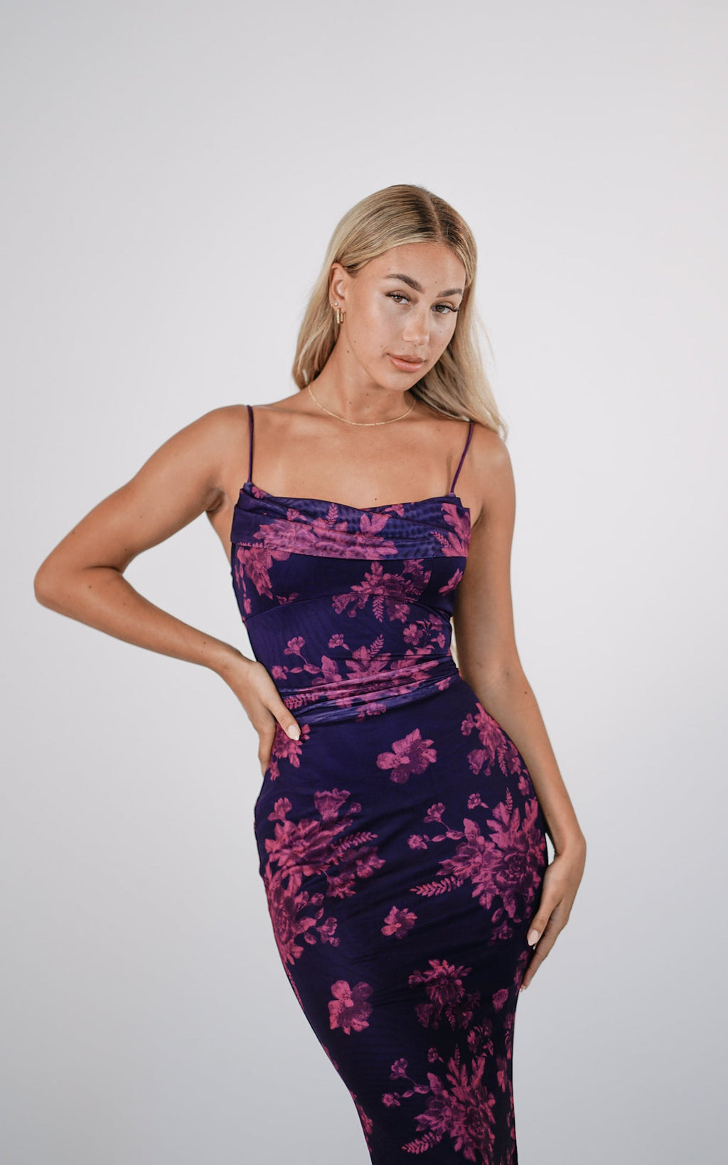 Blossom Maxi Dress - Grape  GEMMACHIC