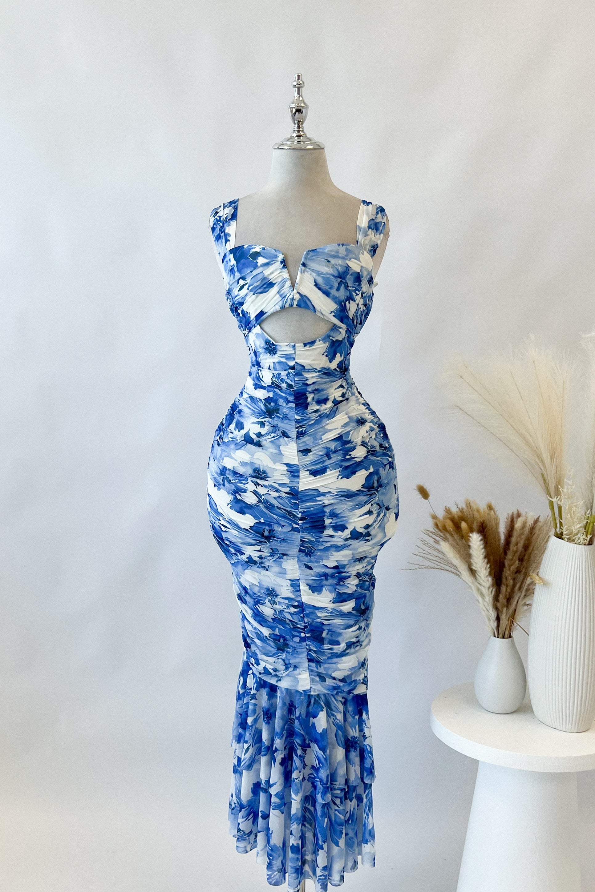 Melissa Floral Midi Dress  GEMMACHIC