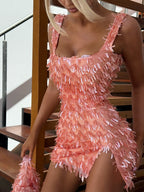 Khloe Dress & Bag - Orange  GEMMACHIC