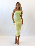 Klara Midi Dress - Lime  GEMMACHIC