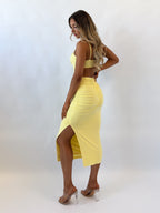 Kordyn Midi Dress - Yellow  GEMMACHIC
