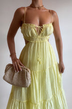 Rochelle Midi Dress - Lemon  GEMMACHIC