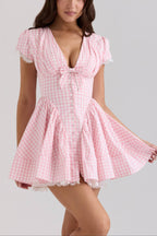 Emiliana_Pink_Gingham_Cotton_Mini_Dress_2
