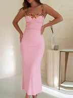Euphrasia Maxi Dress - Pink  GEMMACHIC