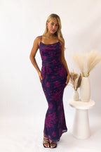 Blossom Maxi Dress - Grape  GEMMACHIC