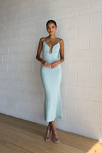 Blue Maxi Dress - SAMPLE SALE  GEMMACHIC
