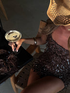 Khloe Dress & Bag - Fawn  GEMMACHIC