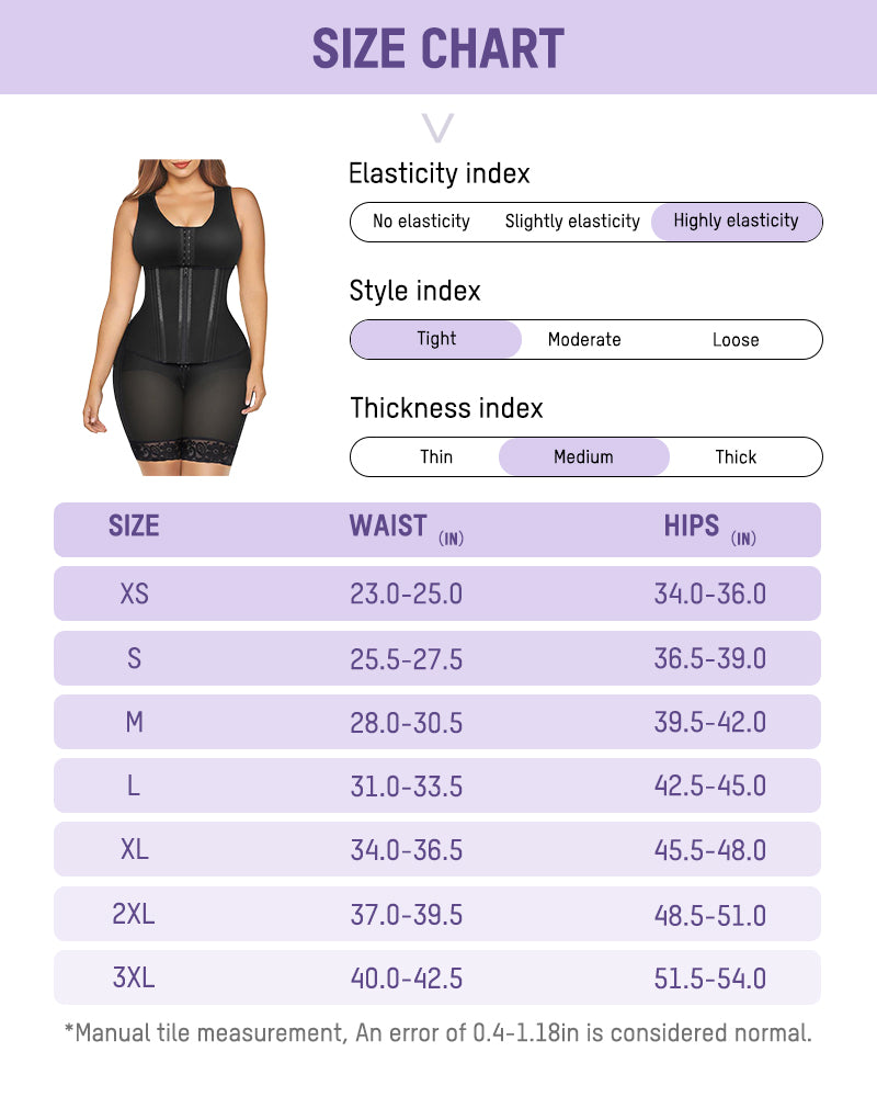 Fajas Colombianas Double Tummy Control Full Body Shapewear  GEMMACHIC