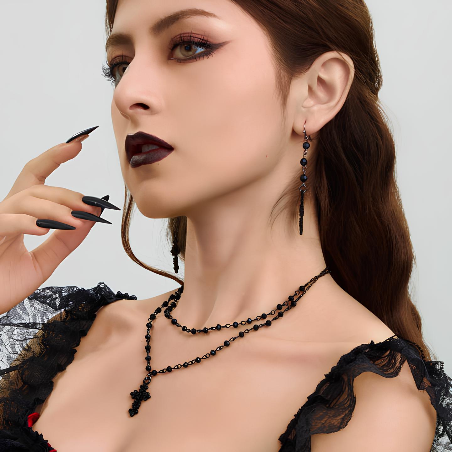 Twilight Cross Choker  GEMMACHIC