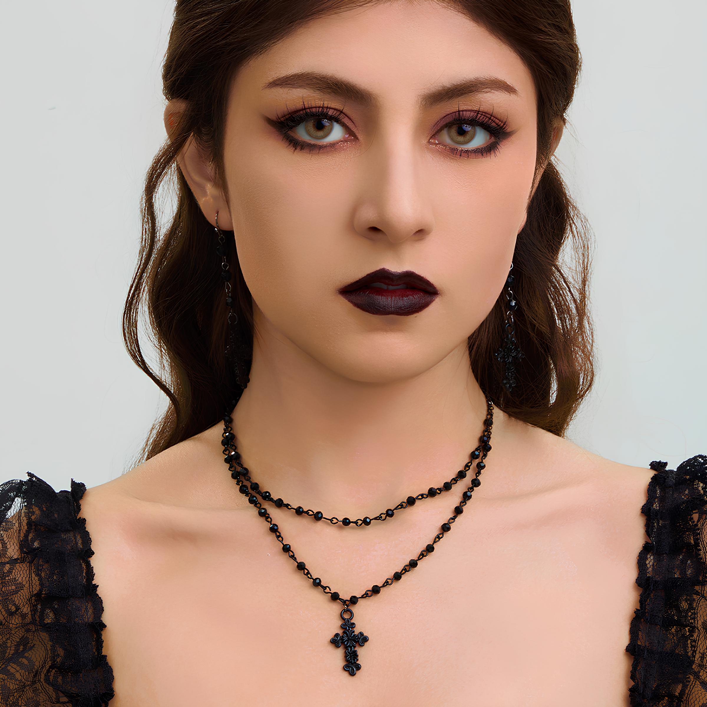 Twilight Cross Choker  GEMMACHIC