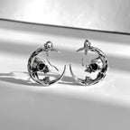 Skull Moon Earrings  GEMMACHIC