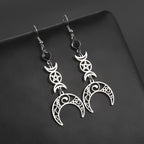 Crescent Pentagram Earrings  GEMMACHIC