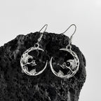 Skull Moon Earrings  GEMMACHIC