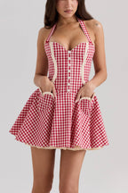 Heidi_Red_Gingham_Cotton_Halter_Neck_Mini_Dress_2