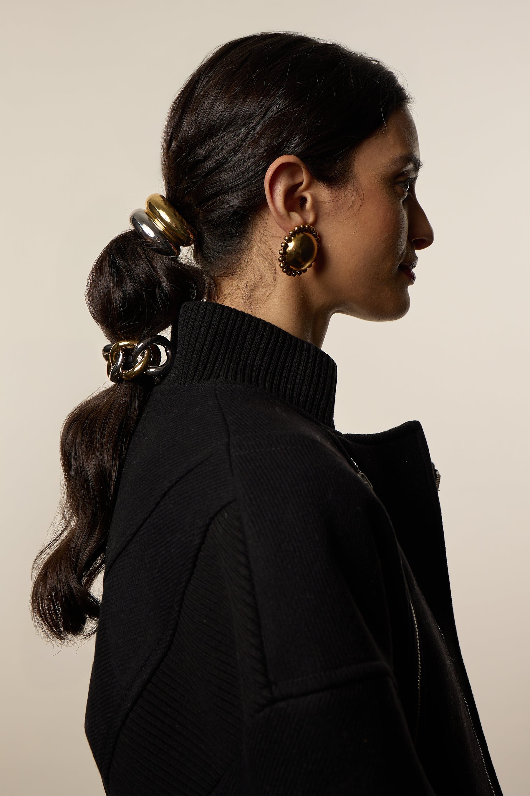 Mixed Metal Elena Chain Pony Cuff  GEMMACHIC