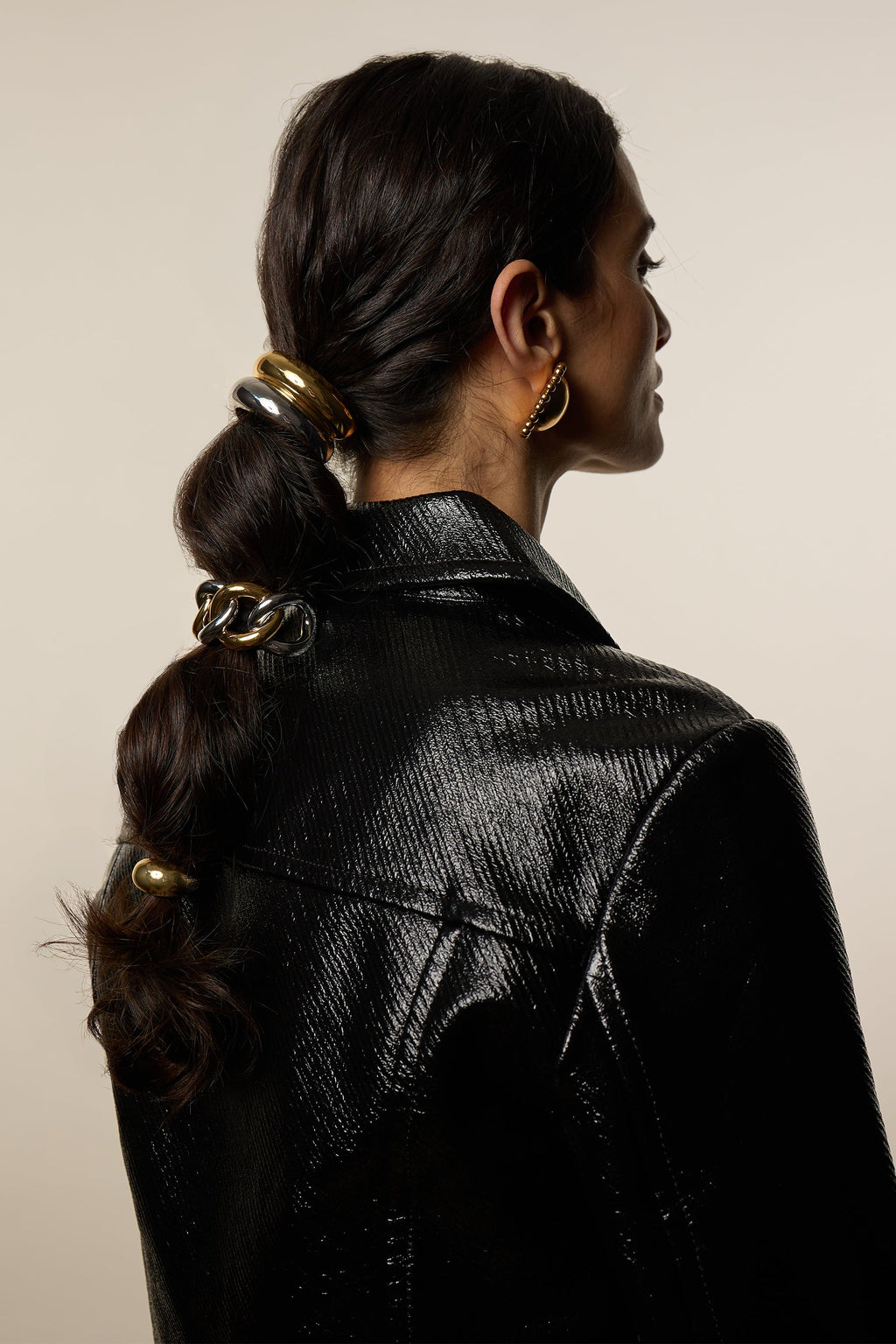 Mixed Metal Elena Chain Pony Cuff  GEMMACHIC