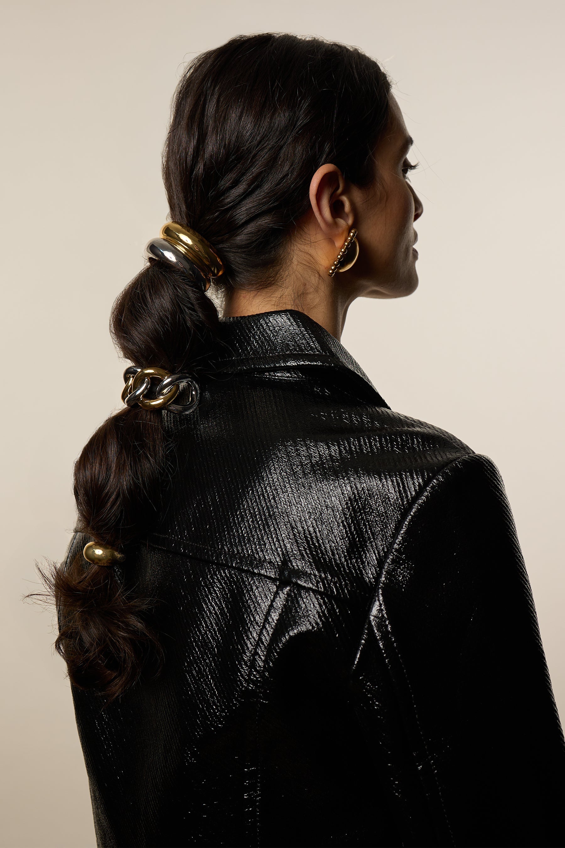 Mixed Metal Elena Chain Pony Cuff  GEMMACHIC