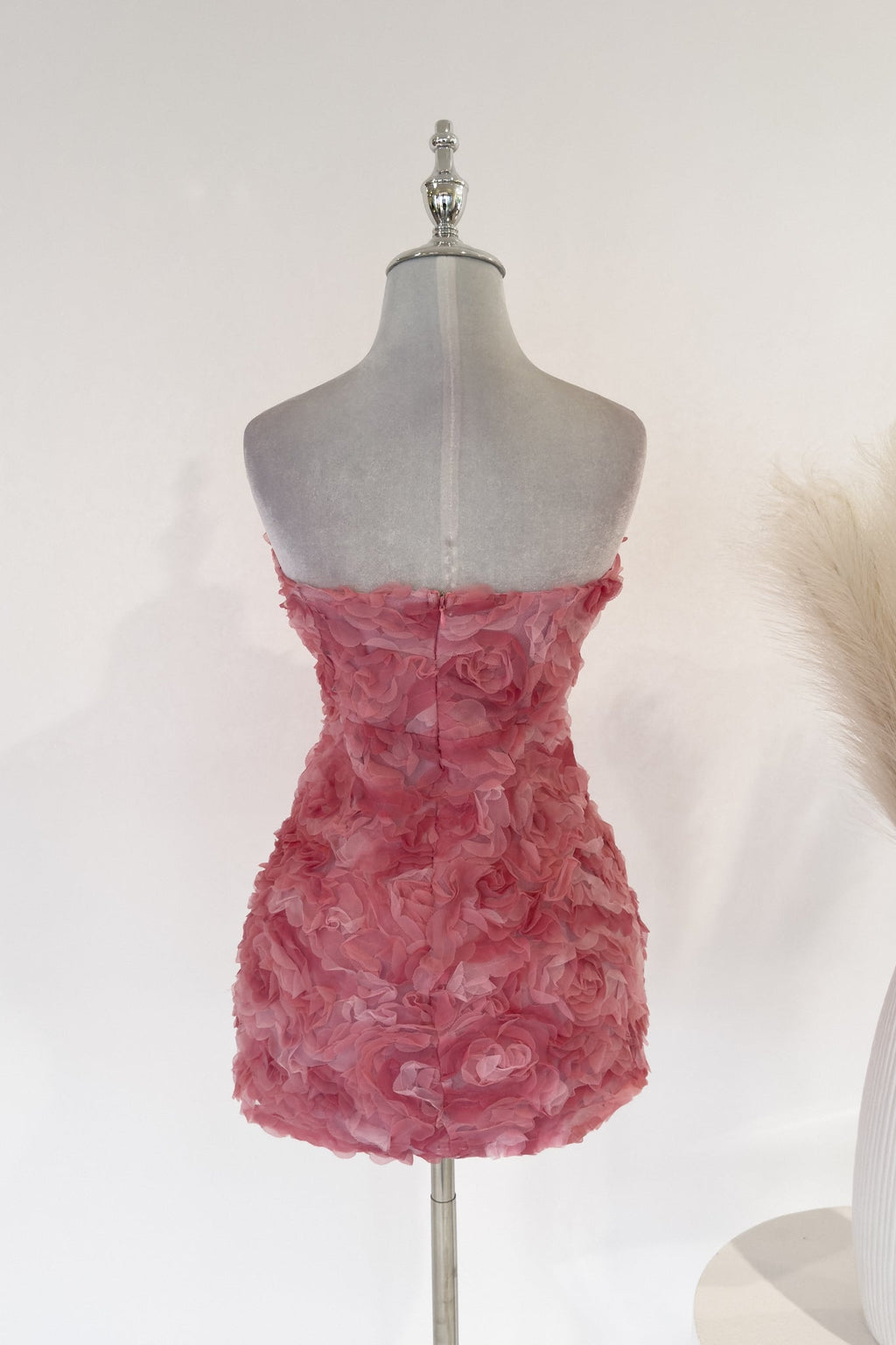 Rosette Mini Dress - Pink  GEMMACHIC