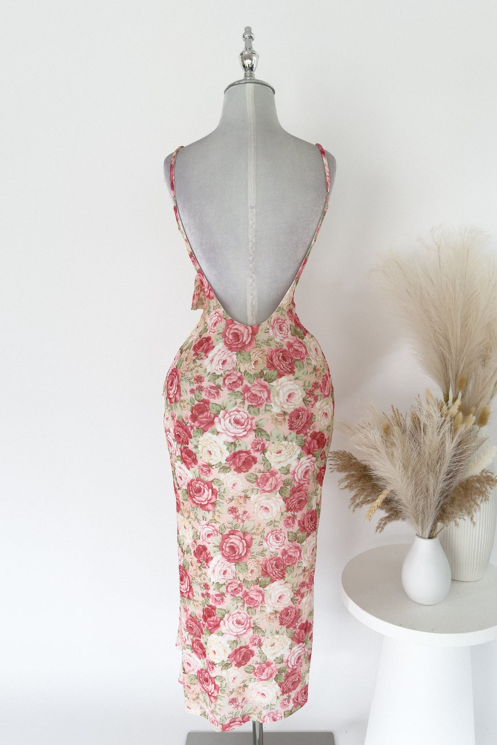 Angelina Floral Midi Dress  GEMMACHIC