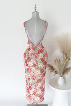 Angelina Floral Midi Dress  GEMMACHIC