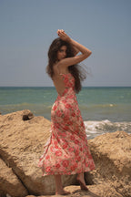 Angelina Floral Midi Dress  GEMMACHIC