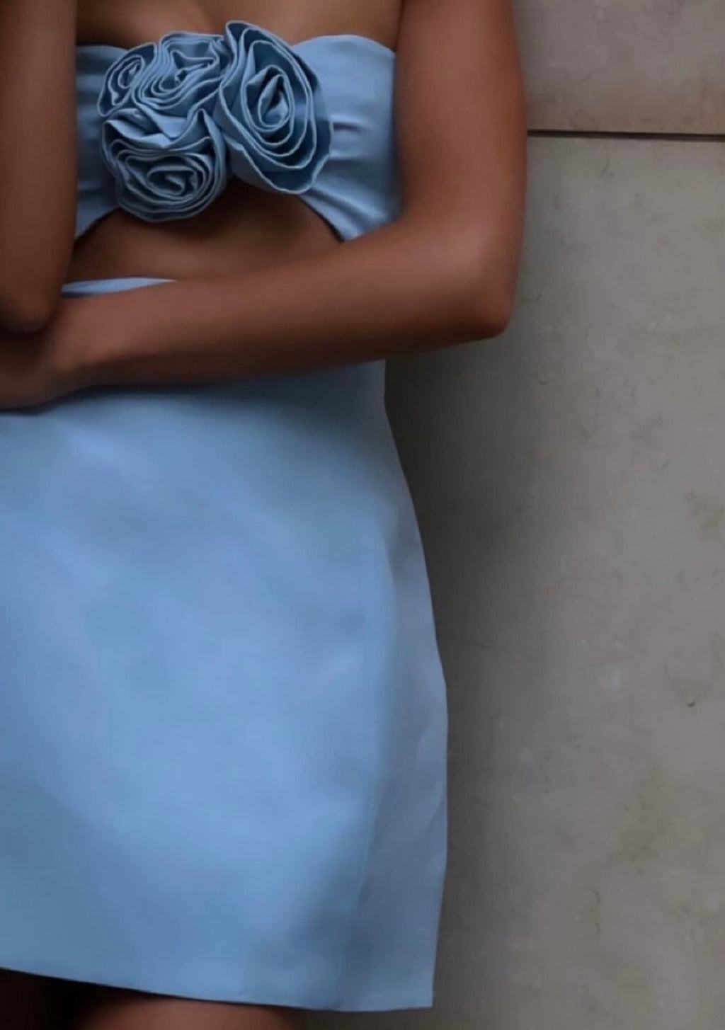 Valencia Dress - Baby Blue  GEMMACHIC