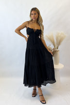 Rochelle Midi Dress - black  GEMMACHIC