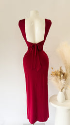 Polly Midi Dress - Wine  GEMMACHIC