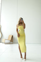 Kordyn Midi Dress - Yellow  GEMMACHIC