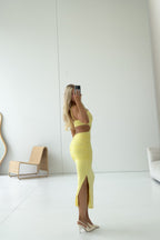 Kordyn Midi Dress - Yellow  GEMMACHIC