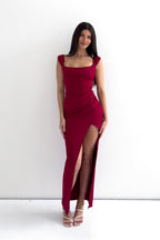 Polly Midi Dress - Wine  GEMMACHIC