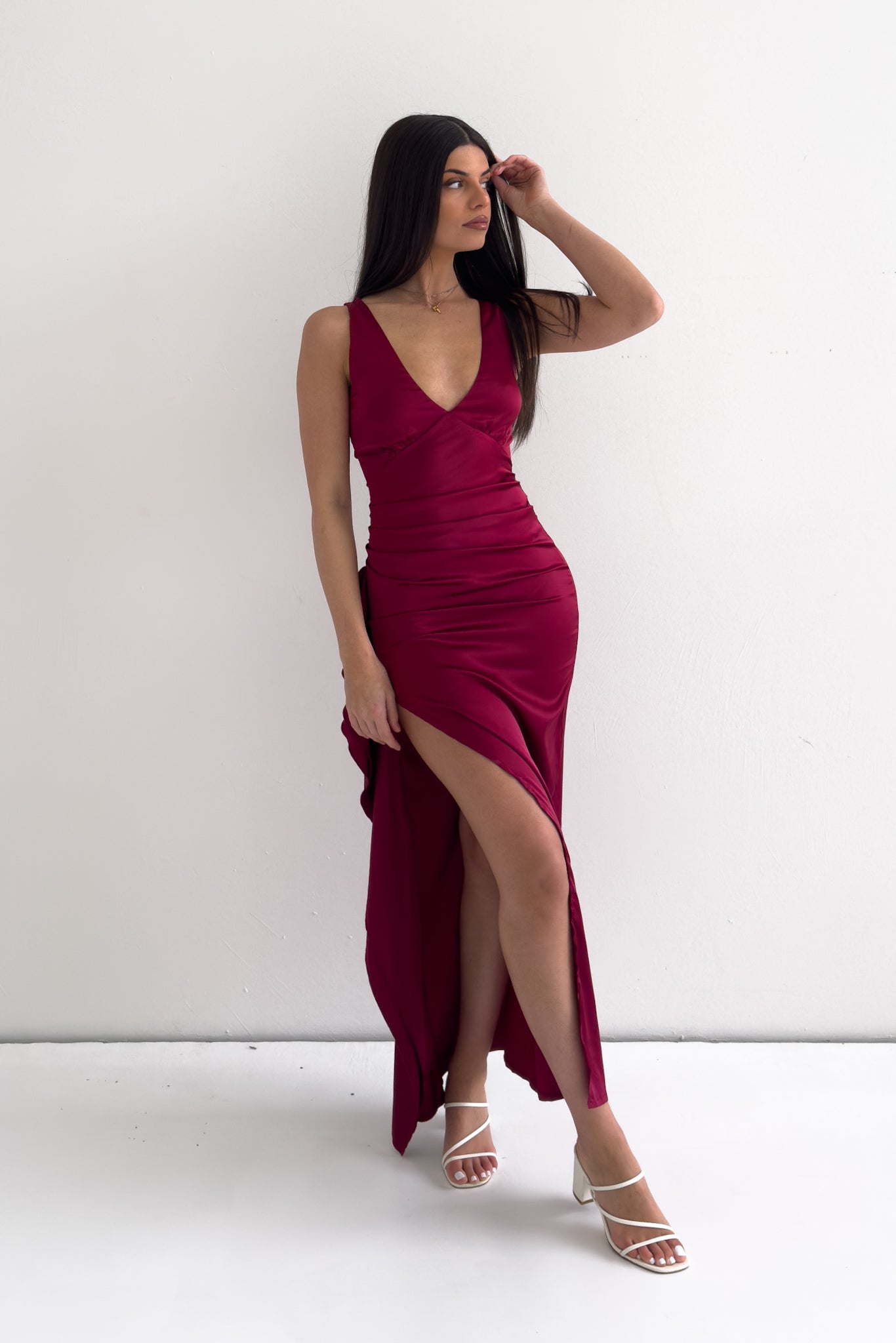 Olivia Maxi Dress - Red  GEMMACHIC