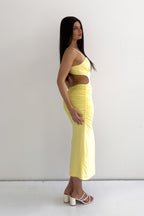 Kordyn Midi Dress - Yellow  GEMMACHIC