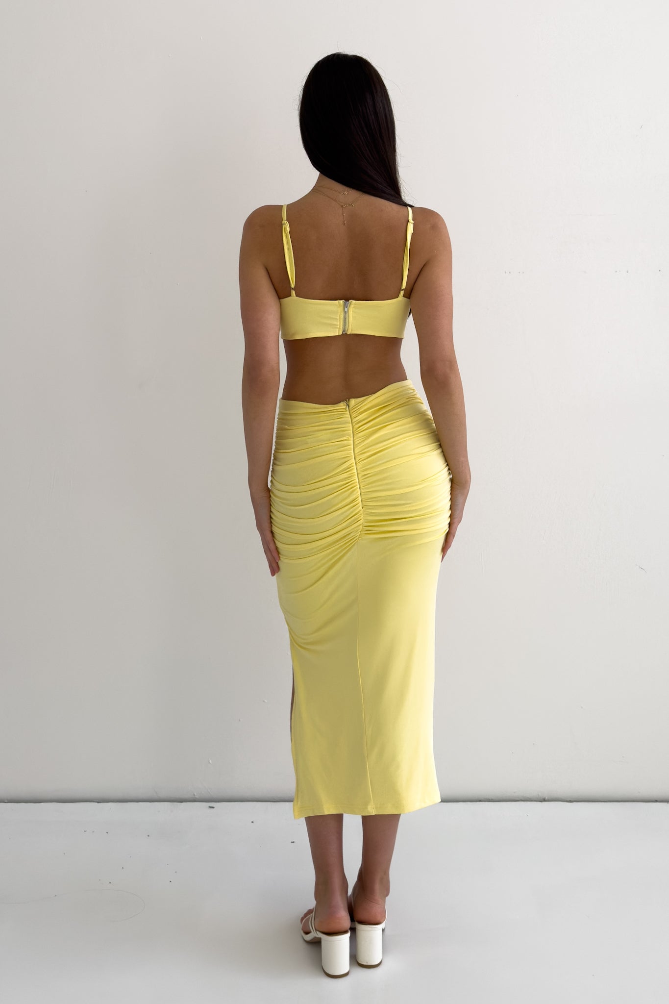 Kordyn Midi Dress - Yellow  GEMMACHIC