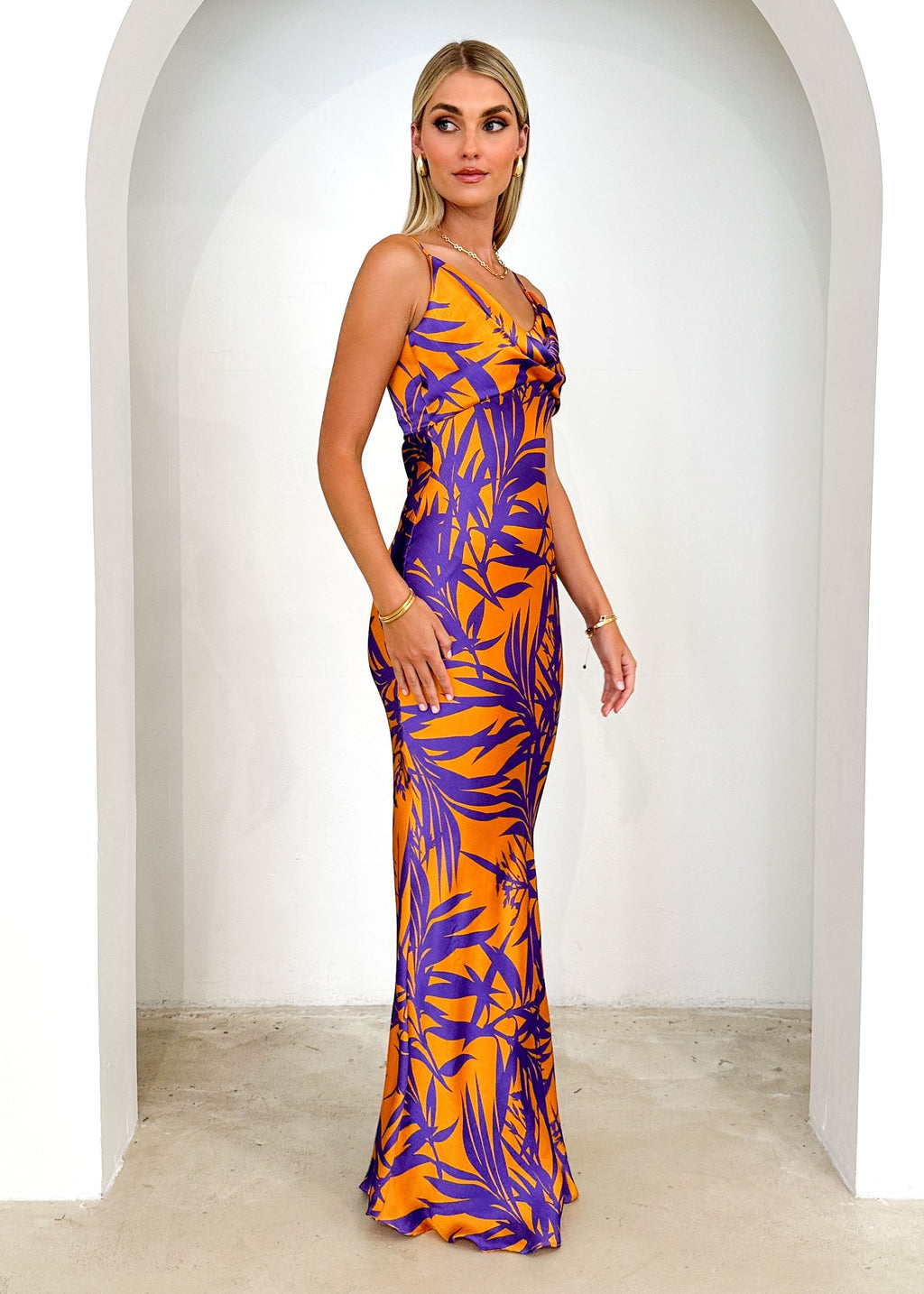 Nekroe Maxi Dress - Purple Fern  GEMMACHIC