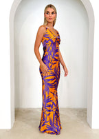 Nekroe Maxi Dress - Purple Fern  GEMMACHIC