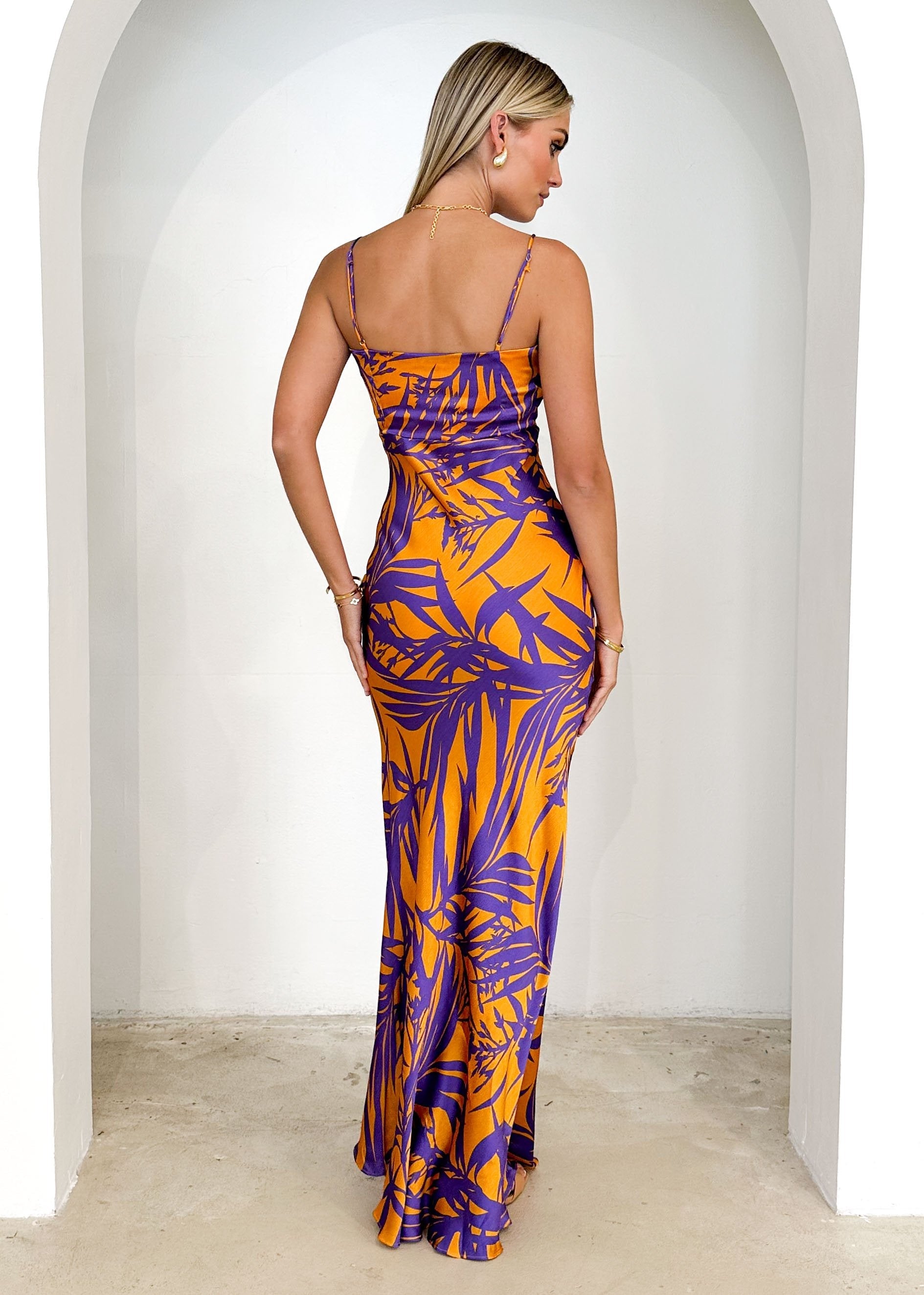 Nekroe Maxi Dress - Purple Fern  GEMMACHIC