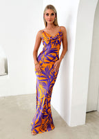 Nekroe Maxi Dress - Purple Fern  GEMMACHIC