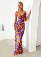 Nekroe Maxi Dress - Purple Fern  GEMMACHIC