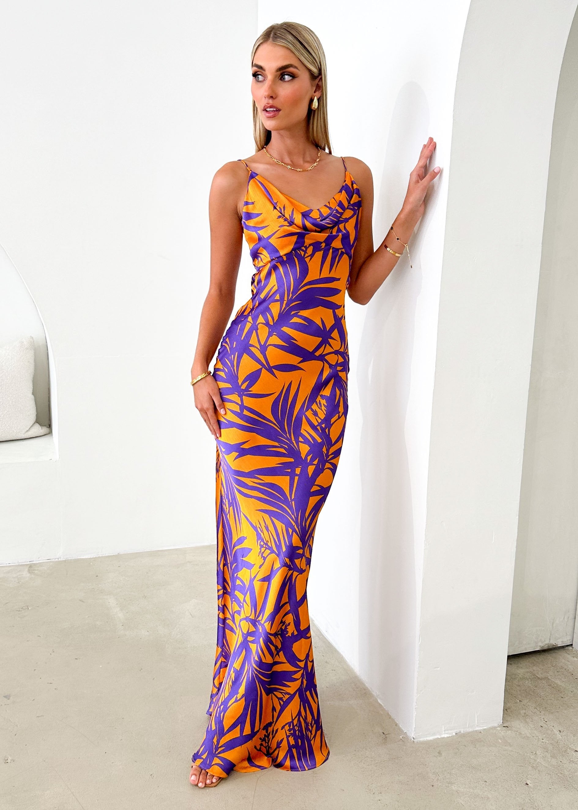 Nekroe Maxi Dress - Purple Fern  GEMMACHIC