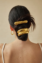 Hammered Bar Barrette  GEMMACHIC