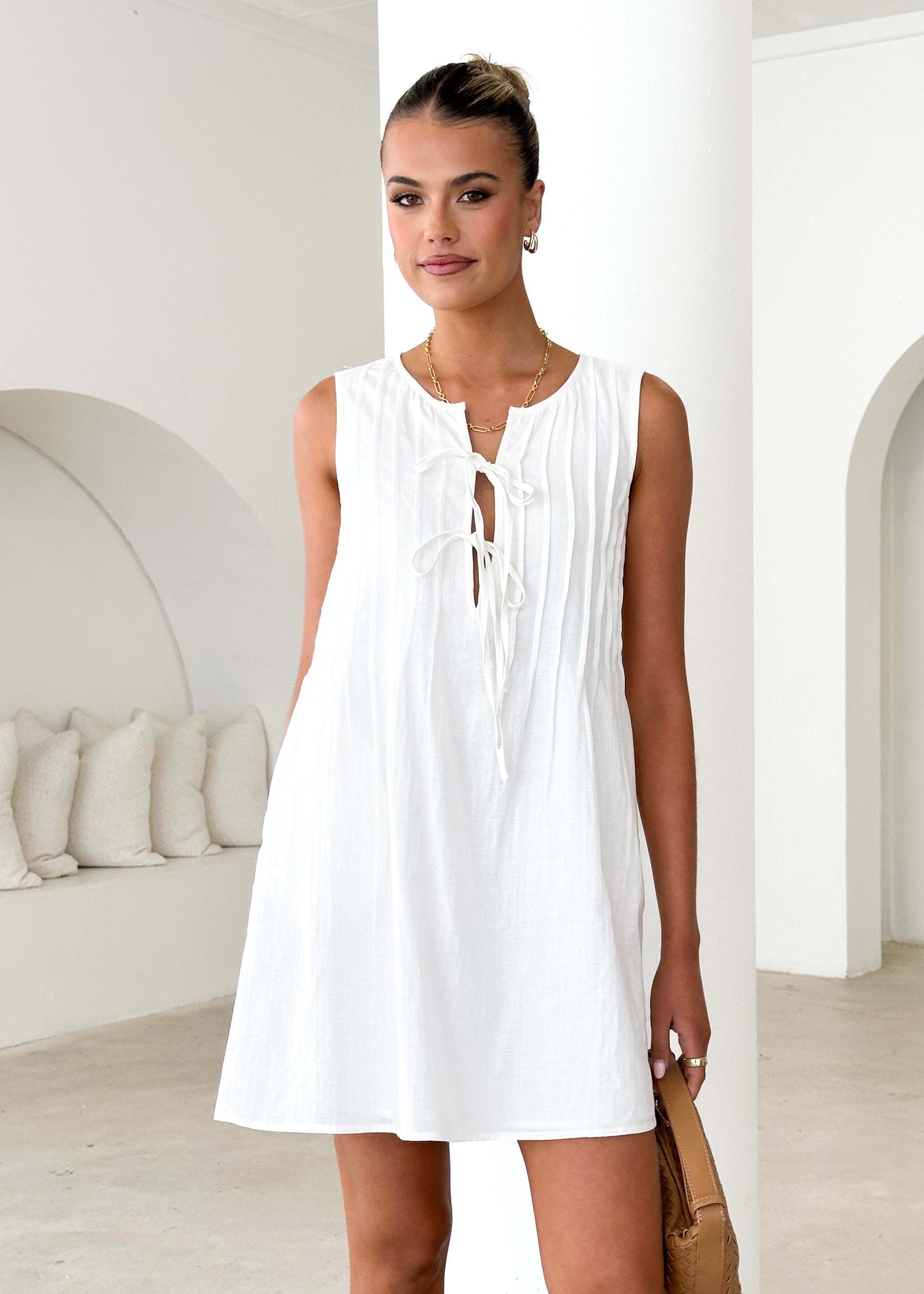 Ismene Dress - Off White  GEMMACHIC