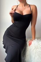 Fleur Midi Dress - Black  GEMMACHIC