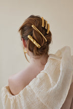 Hammered Bar Barrette  GEMMACHIC