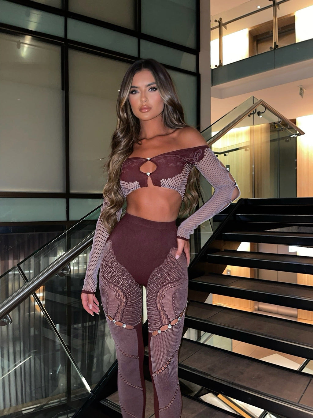 Cesca Two Piece - Burgundy  GEMMACHIC