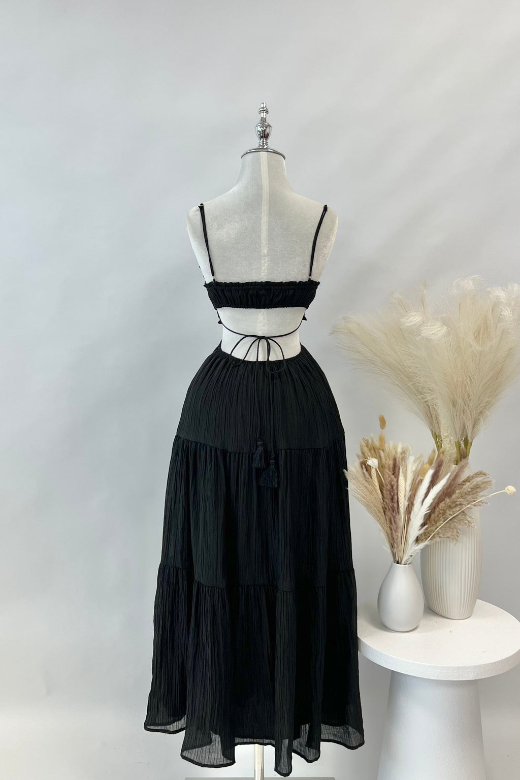 Rochelle Midi Dress - black  GEMMACHIC