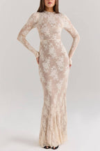 ISOLINE_Peach_Lace_Maxi_Dress_3