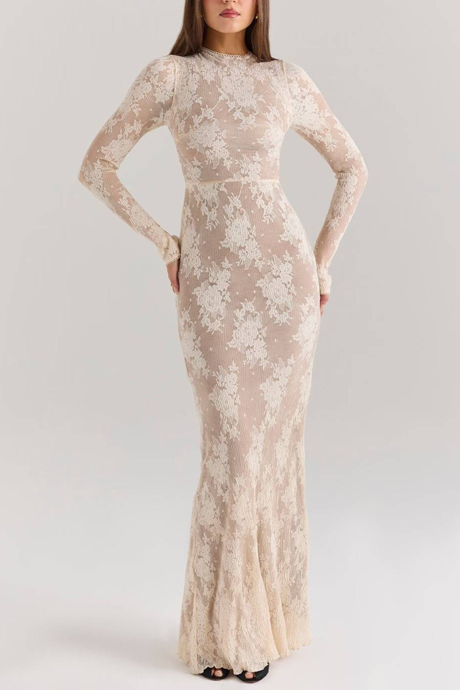 ISOLINE_Peach_Lace_Maxi_Dress_3