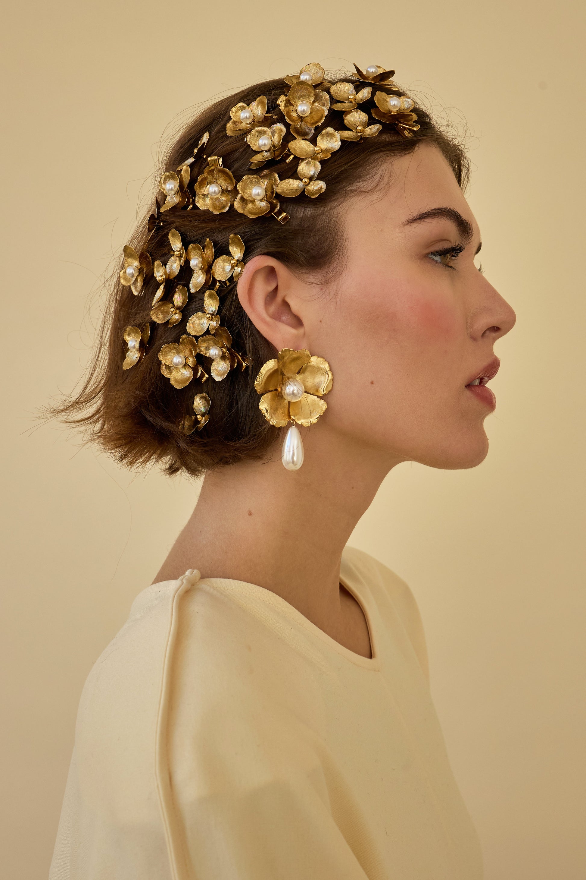 Eden Floral Pearl Clip Set of 2-Clip